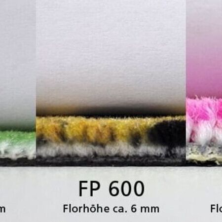 Unsere in Fulda bedruckten Teppiche erhalten Sie in drei verschiedenen Florhöhen