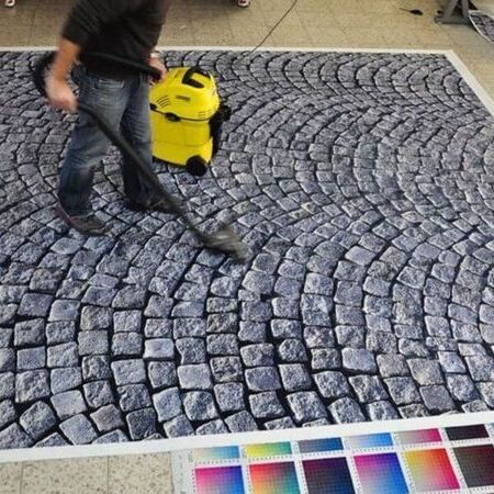 Fotorealistischer Teppichdruck