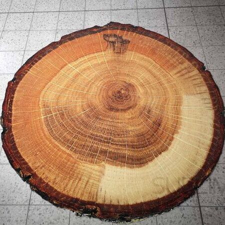 Fotorealistischer Teppichdruck, 2 m Durchmesser