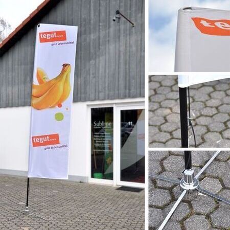 Square Flag M 342 cm für den Außenbereich