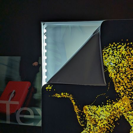 LED-Messewand-LEDUP Bedruckte Leinwände im Alu- und Leuchtrahmen aus Fulda