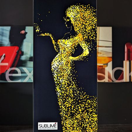 LED-Messewand-LEDUP Bedruckte Leinwände im Alu- und Leuchtrahmen aus Fulda